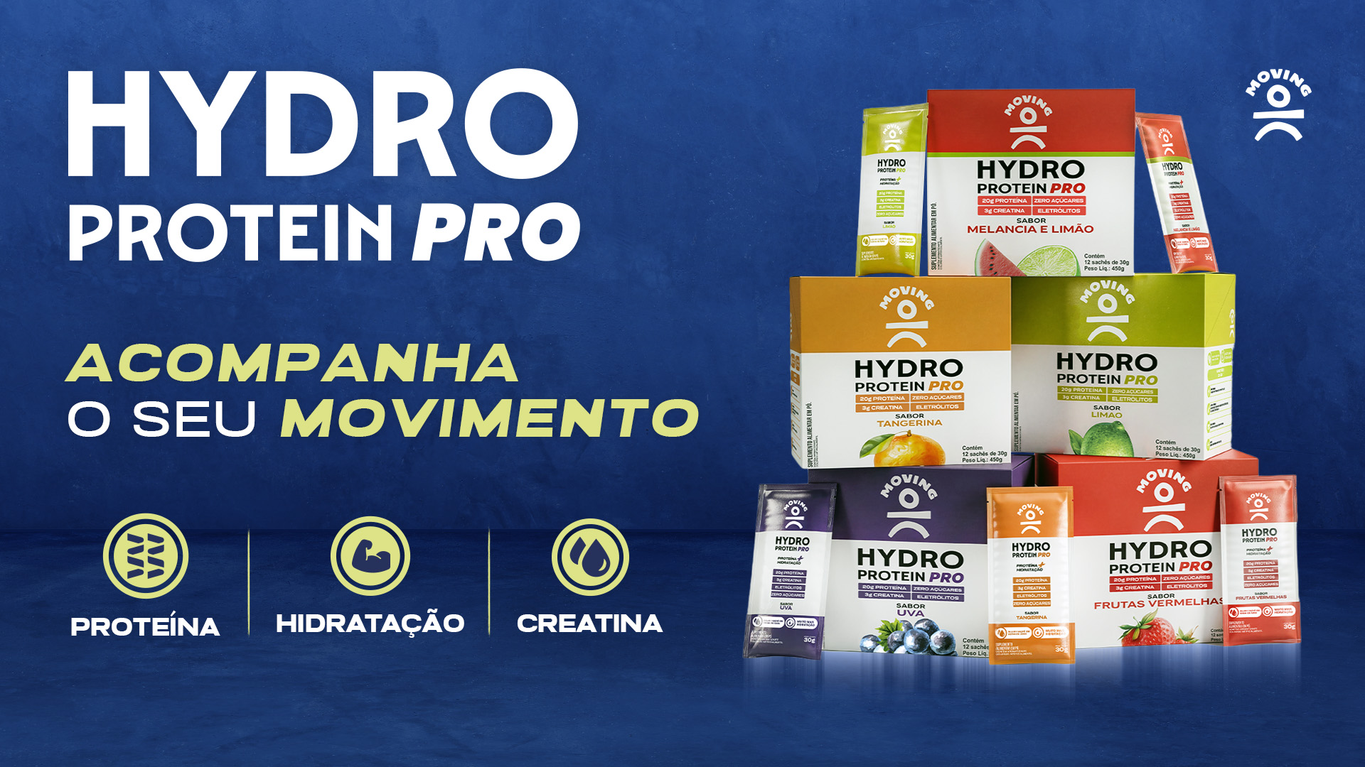 Hydro Protein PRO — Acompanha o seu movimento